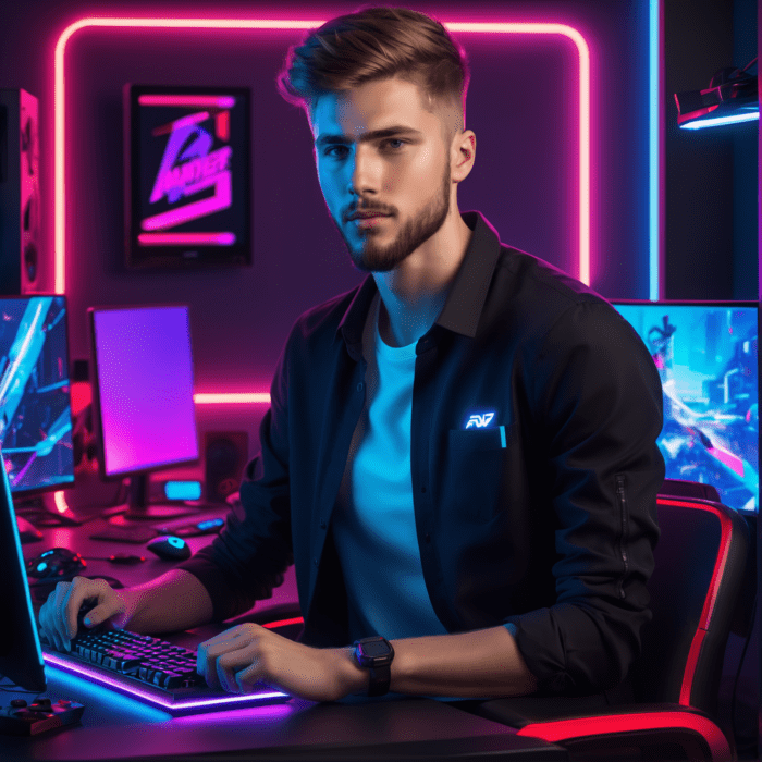 Personalisierte Geschenke mit künstlicher Intelligenz: Hobbies aktiv und strategisch - personalisierte Motive für Männer mit KI erstellen - Motiv:Gamer l Entdecke einzigartige Geschenke für aktive Männer - Feiere die einzigartigen Talente und Leidenschaften deiner Liebsten! l Besondere Fotogeschenke