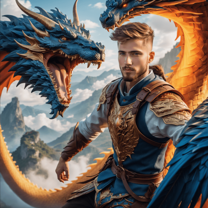 Personalisierte Geschenke mit KI: Magie und Mystik - Fantasy-Motive für Männer mit KI erstellen - Motiv: Drachen l Ausgefallene Geschenke für Männer - Geschenkideen für Männer l Ausgefallene Fotogeschenke für Fantasy-Fans