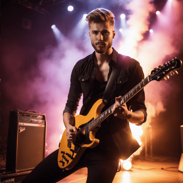 Personalisierte Geschenke mit KI: Musiker - personalisierte Motive für Männer mit KI erstellen - Motiv: Gitarrist l Geschenke für Männer - Geschenkideen für Männer l Entfache deine Musikleidenschaft: Besondere Fotogeschenke für Musikliebhaber - Personalisierte Geschenke mit Foto