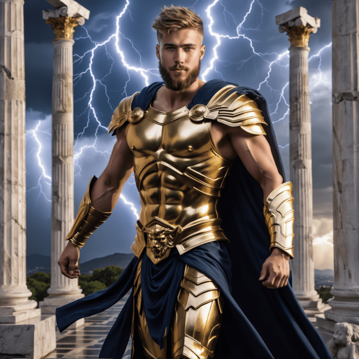Personalisierte Geschenke mit KI: Geschichte und Mythologie - Geschichtsmotive für Männer mit KI erstellen - Motiv: Gott der griechischen Mythologie l Außergewöhnliche Geschenke für Männer - Geschenkideen für Männer l Ausgefallene Fotogeschenke - Erstelle aus nur 6 Fotos mit künstlicher Intelligenz einzigartige Fotogeschenke, die begeistern!
