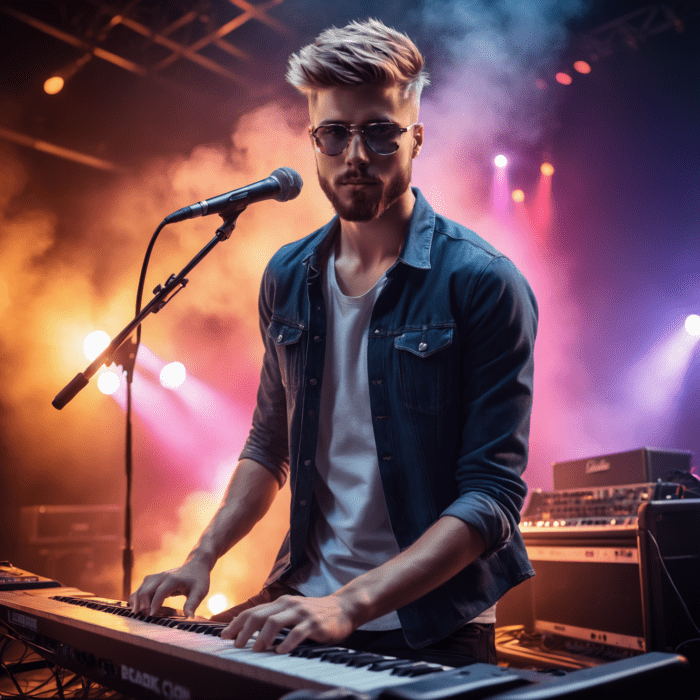 Personalisierte Geschenke mit KI: Musiker - personalisierte Motive für Männer mit KI erstellen - Motiv: Keyboarder l Geschenke für Männer - Geschenkideen für Männer l Entfache deine Musikleidenschaft: Besondere Fotogeschenke für Musikliebhaber - Personalisierte Geschenke mit Foto