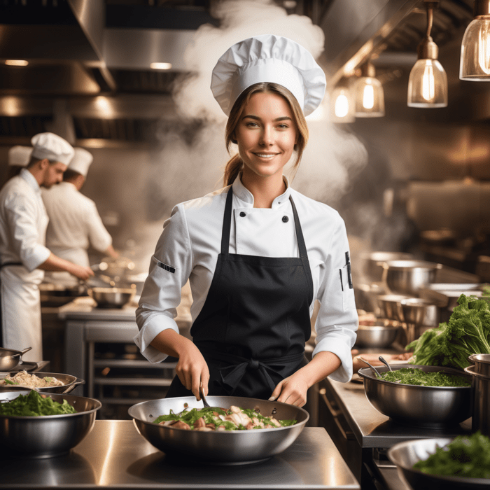 Personalisierte Geschenke mit künstlicher Intelligenz: Hobbies aktiv und strategisch - personalisierte Motive für Frauen mit KI erstellen - Motiv: Köchin l Entdecke einzigartige Geschenke für aktive Frauen - Feiere die einzigartigen Talente und Leidenschaften deiner Liebsten! l Besondere Fotogeschenke