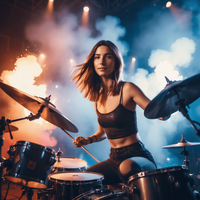 Personalisierte Geschenke mit KI: Musikerin - personalisierte Motive für Frauen mit KI erstellen - Motiv: Schlagzeugerin l Geschenke für Frauen - Geschenkideen für Frauen l Entfache deine Musikleidenschaft: Besondere Fotogeschenke für Musikliebhaber - Personalisierte Geschenke mit Foto
